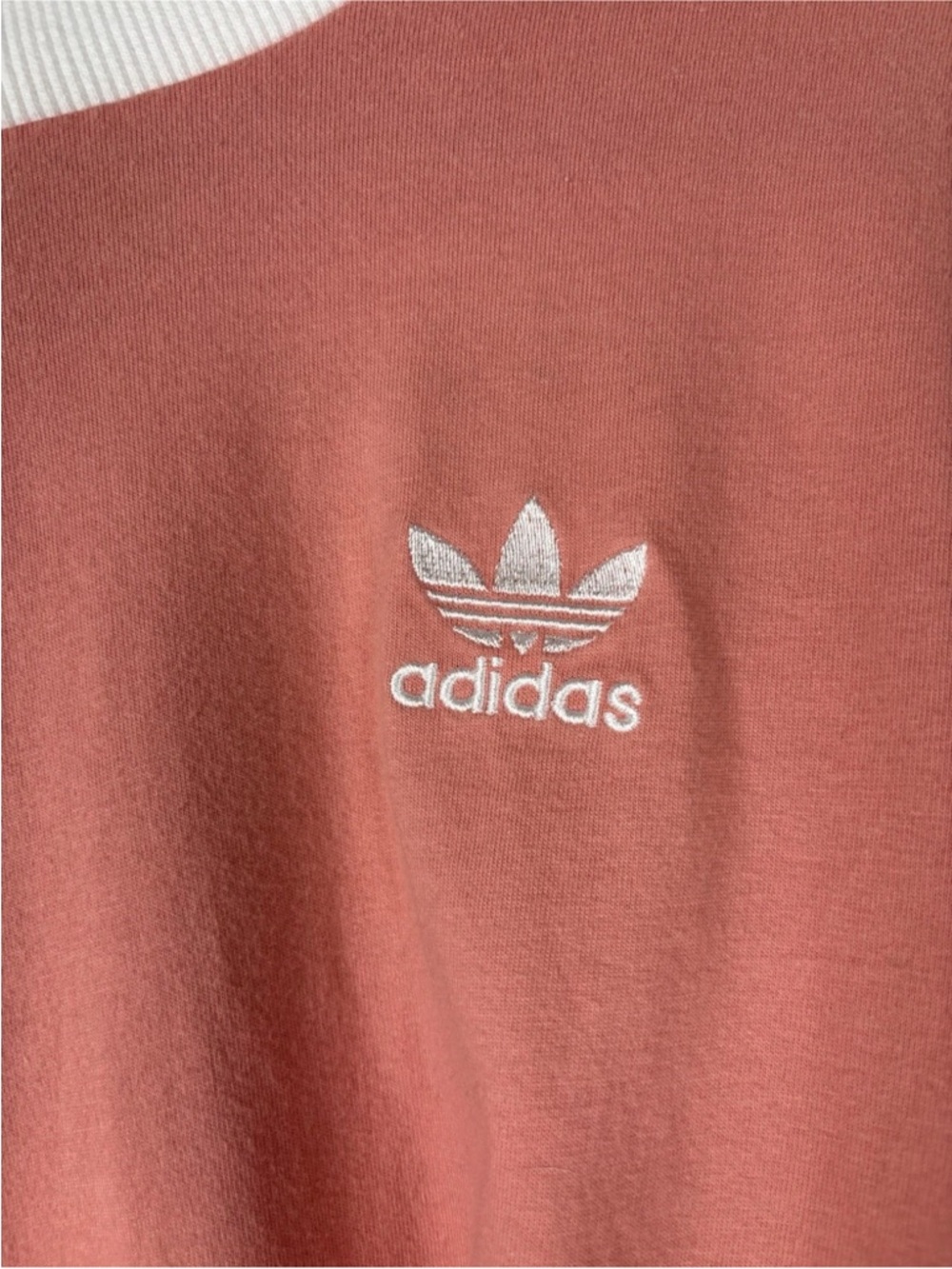 Adidas Originals Trefoil T Shirt Women’s Small Pink 3 Stripe Logo - Picture 4 of 7